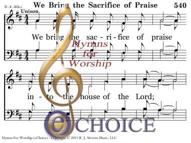 We Bring The Sacrific of Praise - C#