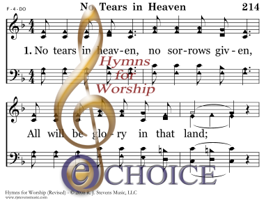 Funeral Hymn: No Tears in Heaven, lyrics, and PDF