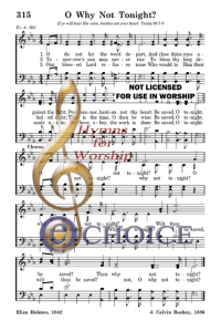 O Why Not Tonight | R. J. Stevens Music