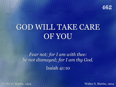 god will take care of you bible verse