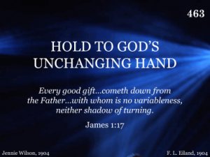 Hold To God’s Unchanging Hand | R. J. Stevens Music