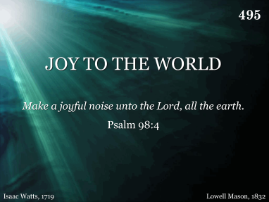 Joy To The World | R. J. Stevens Music