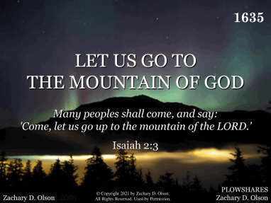 LET US GO TO THE MOUNTAIN OF GOD