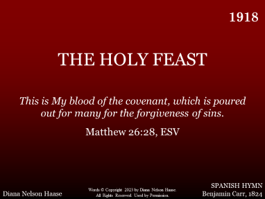 THE HOLY FEAST