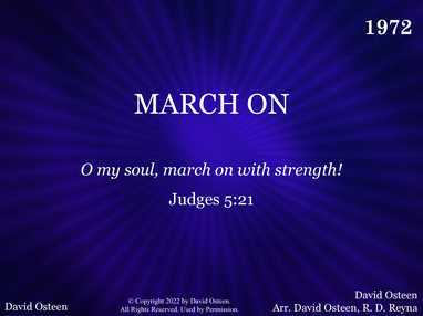 MARCH ON