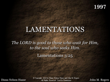 LAMENTATIONS