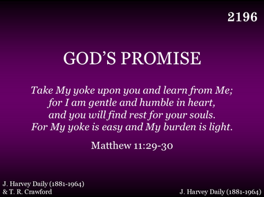 GOD'S PROMISE