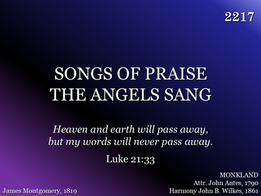 SONGS OF PRAISE THE ANGELS SANG