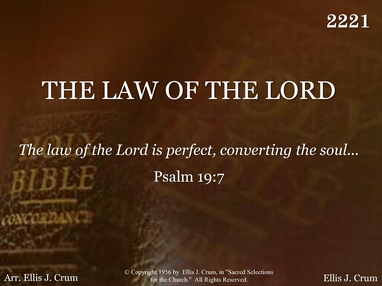 THE LAW OF THE LORD