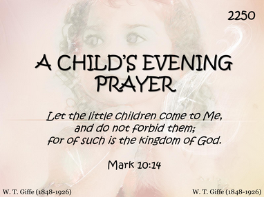 A CHILD'S EVENING PRAYER